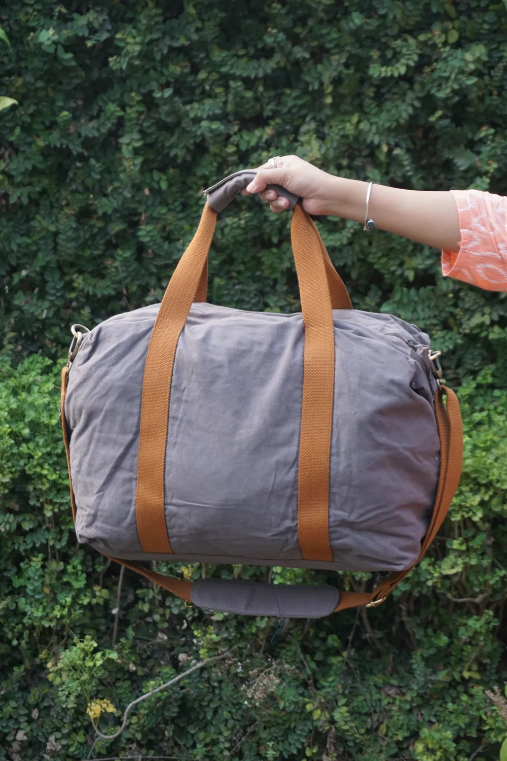The Burlap People Weekender reisebag grå stor