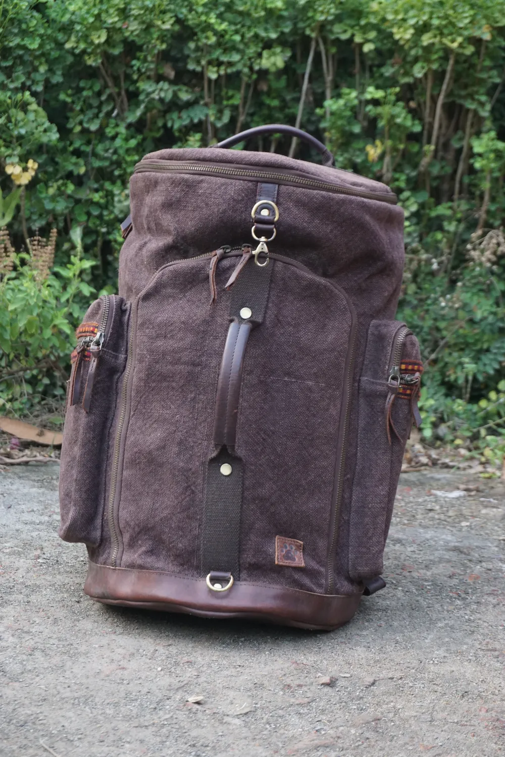The Burlap People Custom Rono Trooper veske eggeplomm?lilla