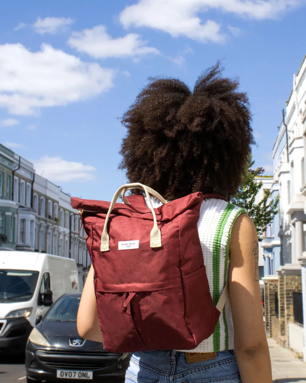 Kind Bag Hackney Backpack v.1 ryggsekk burgunder vanntett