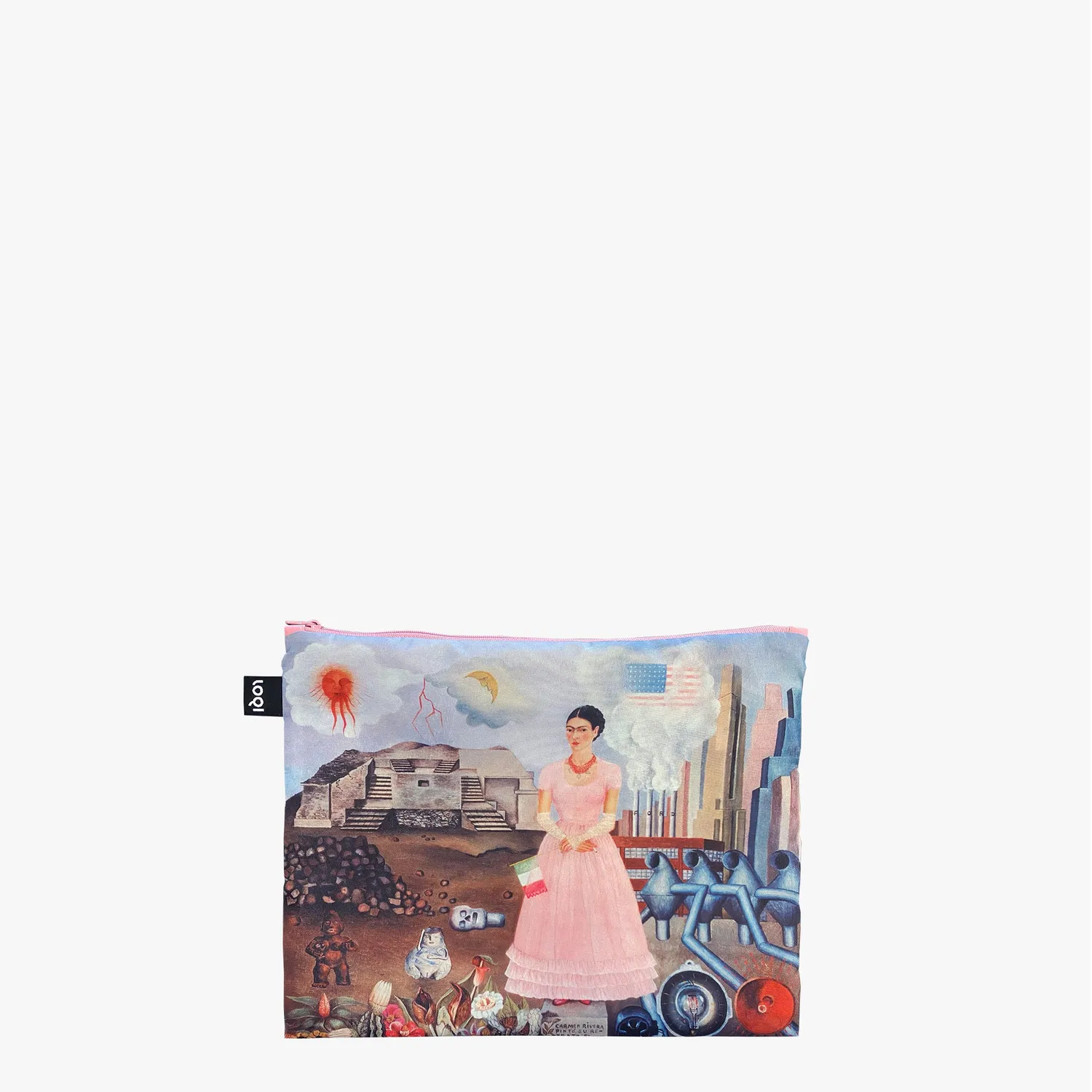 LOQI Frida Kahlo Self Portrait handlepose zip-poser 3-pakning