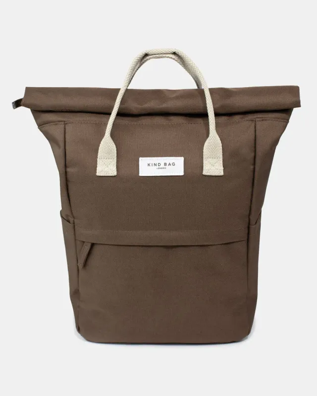Kind Bag Hackney Medium ryggsekk Cocoa Brown 10L resirkulert