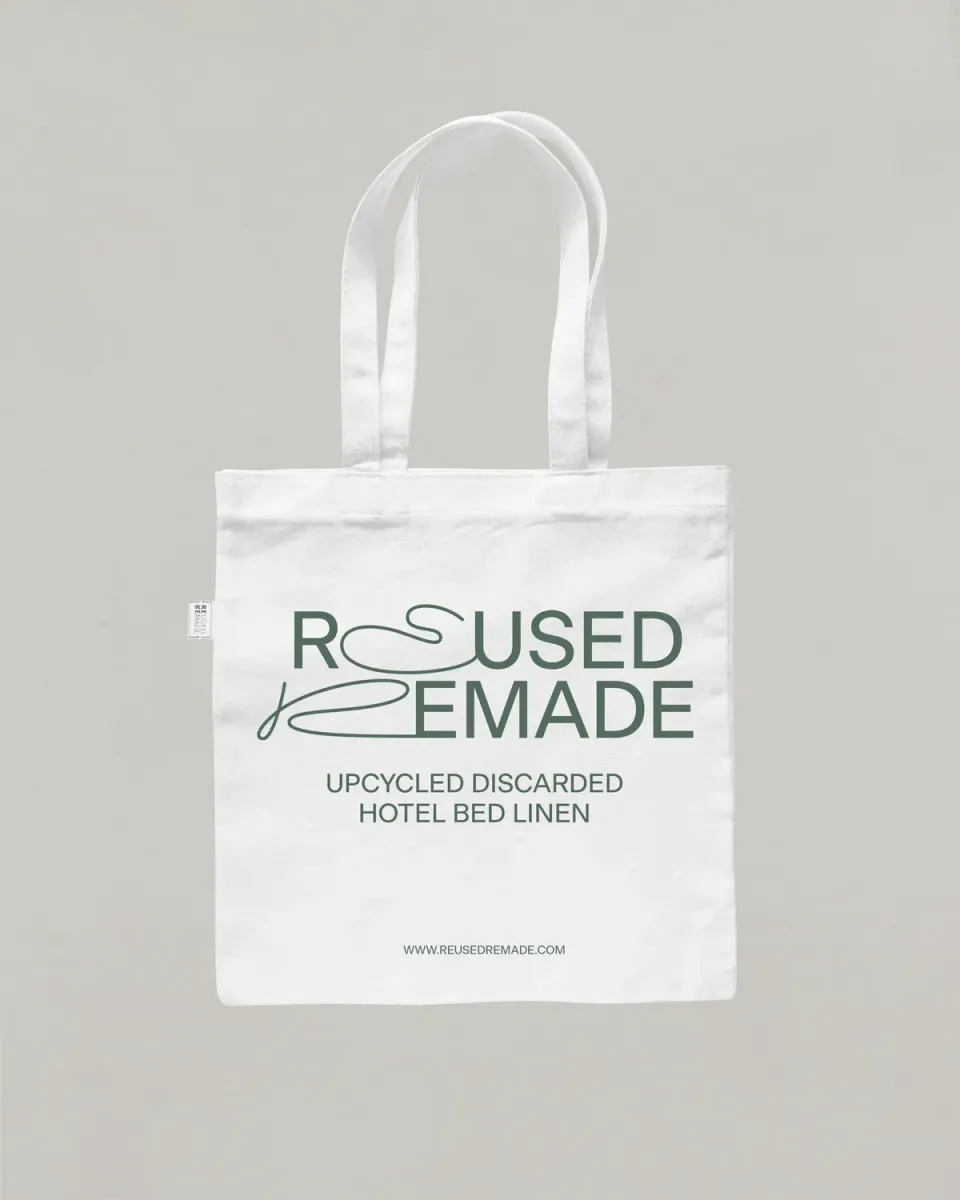 Reused Remade Classic handlenett gjenbrukslaken