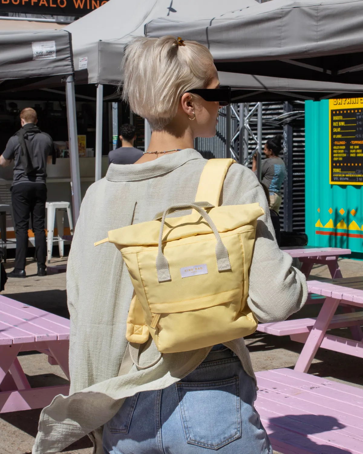 Kind Bag Hackney Mini Backpack ryggsekk Smørgul vanntett
