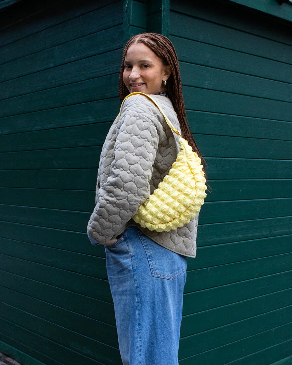 Kind Bag Butter Yellow crossbodyveske justerbar