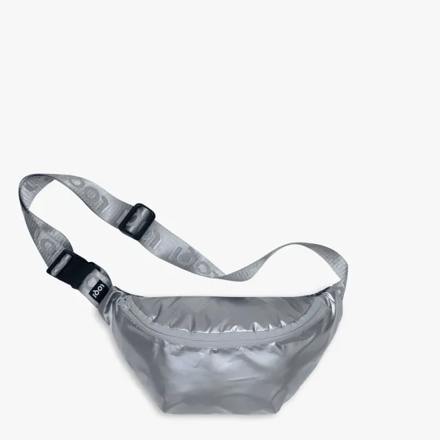 LOQI Metallic Silver mageveske sølv metallic