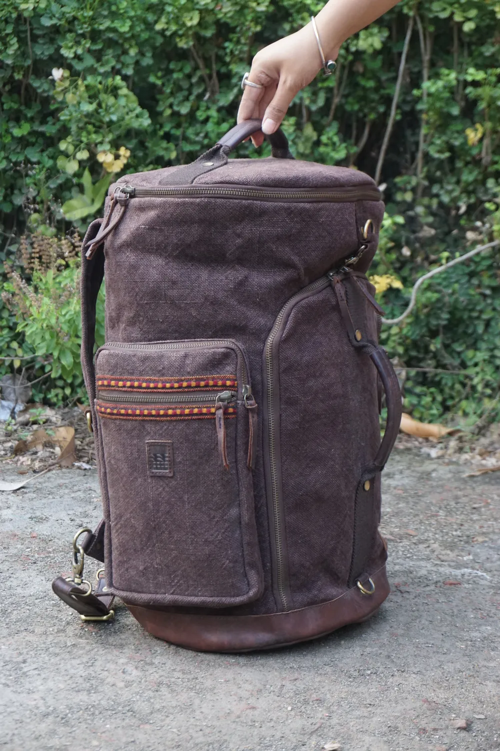 The Burlap People Custom Rono Trooper veske eggeplomm?lilla