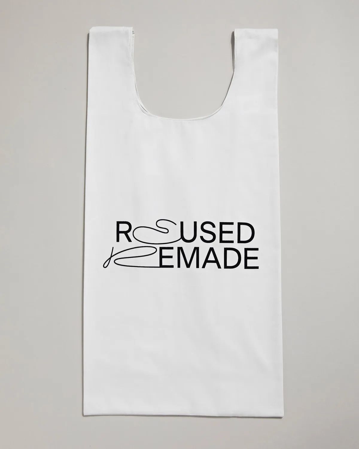 Reused Remade handlenett bærenett stoff 30x44 cm sengetøy