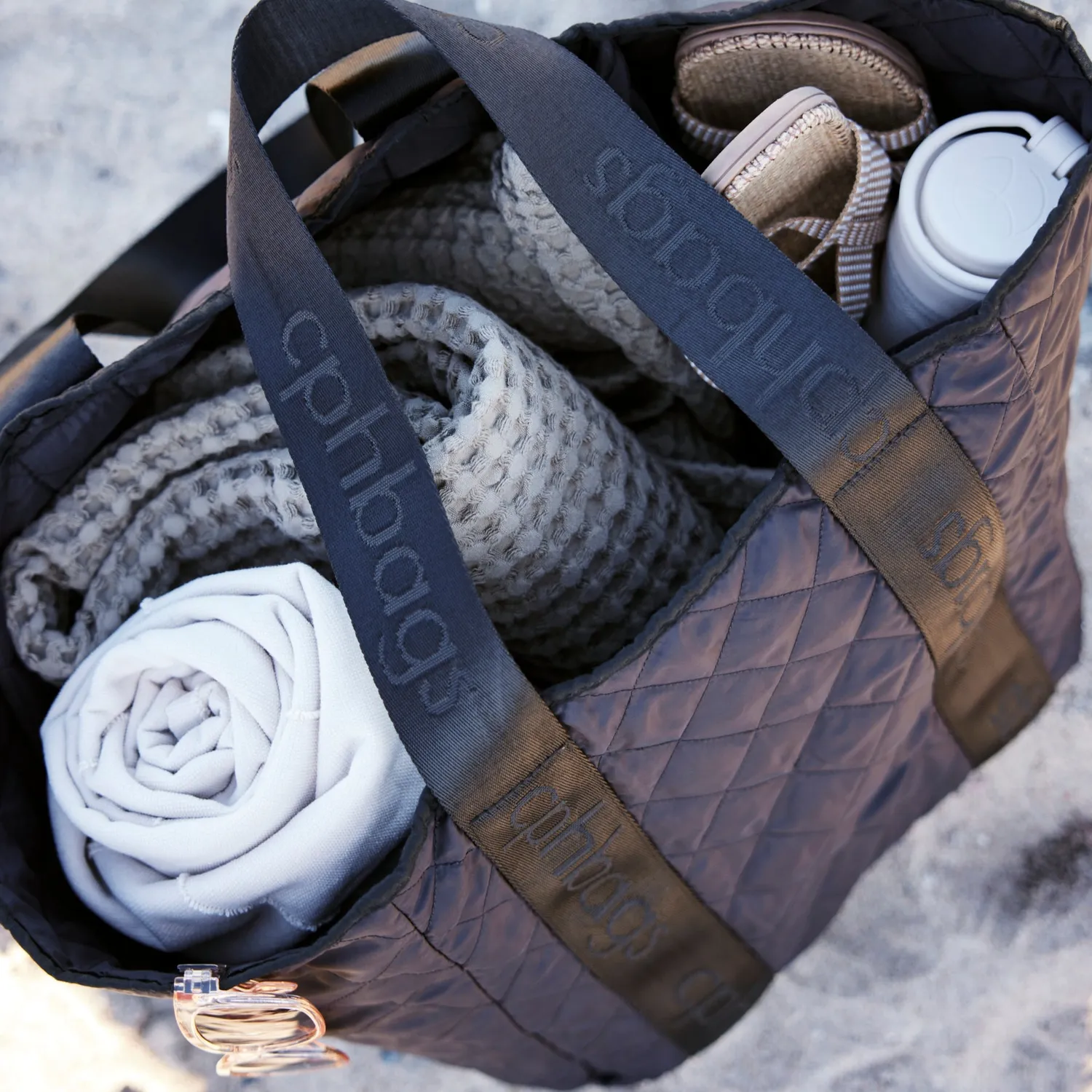 CPH Bags Strand strandveske sort 56 cm