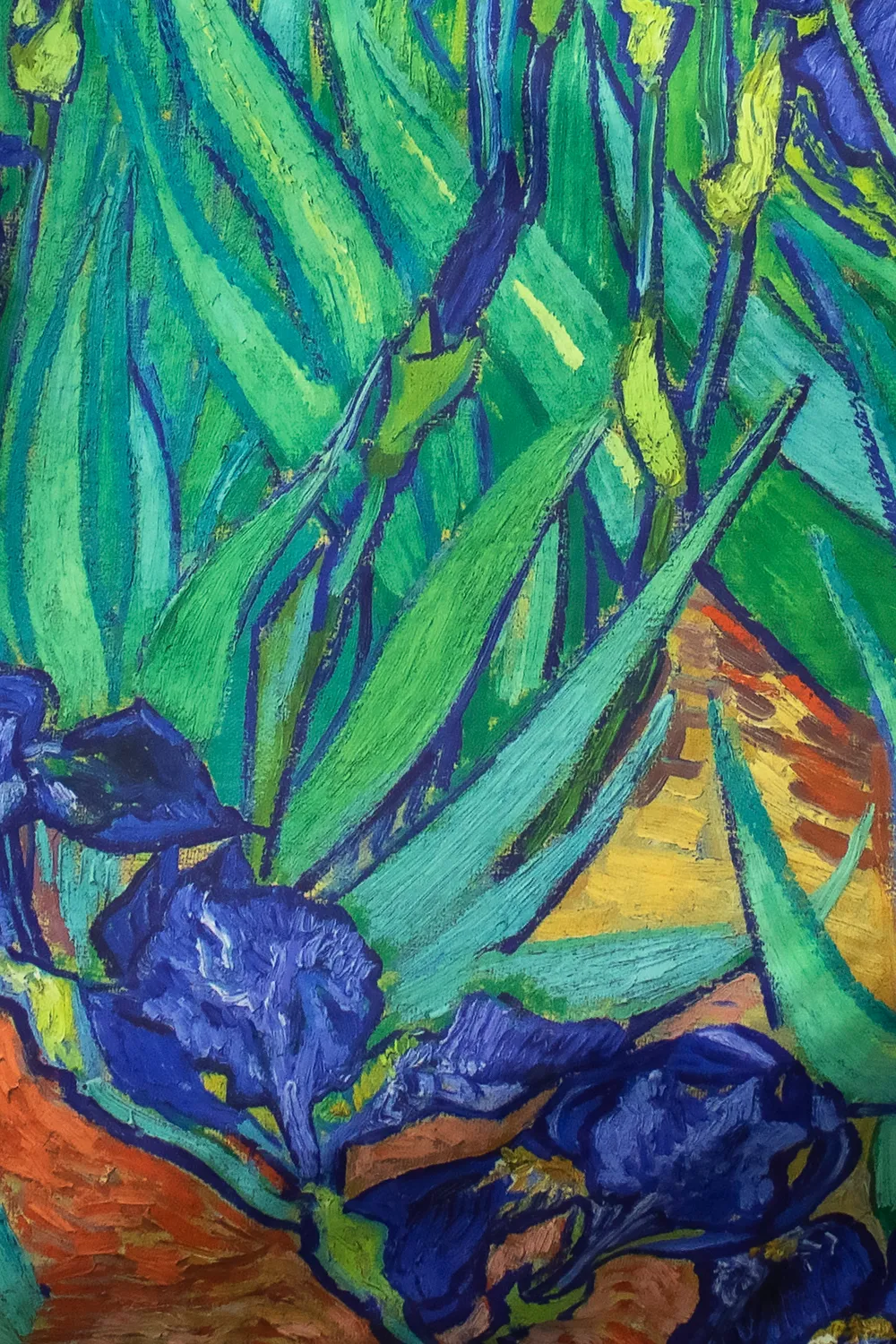 Kind Bag Van Gogh Irises handlenett medium resirkulert