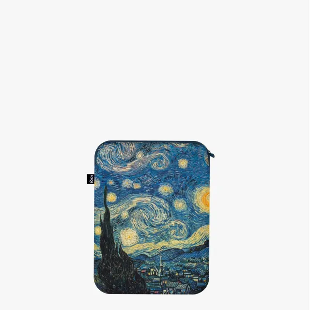 LOQI Vincent van Gogh Stjernenatt laptop-sleeve resirkulert