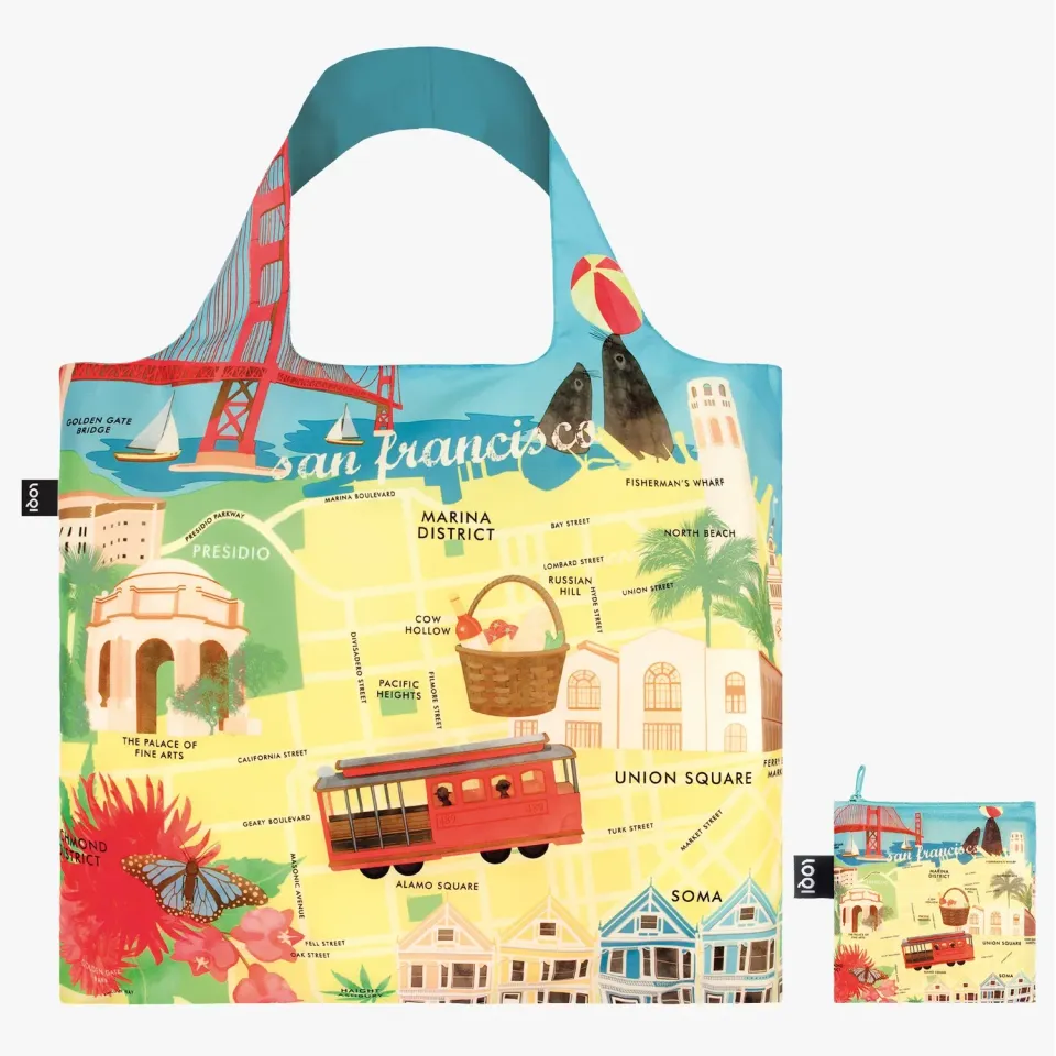 LOQI Urban San Francisco handlenett resirkulert