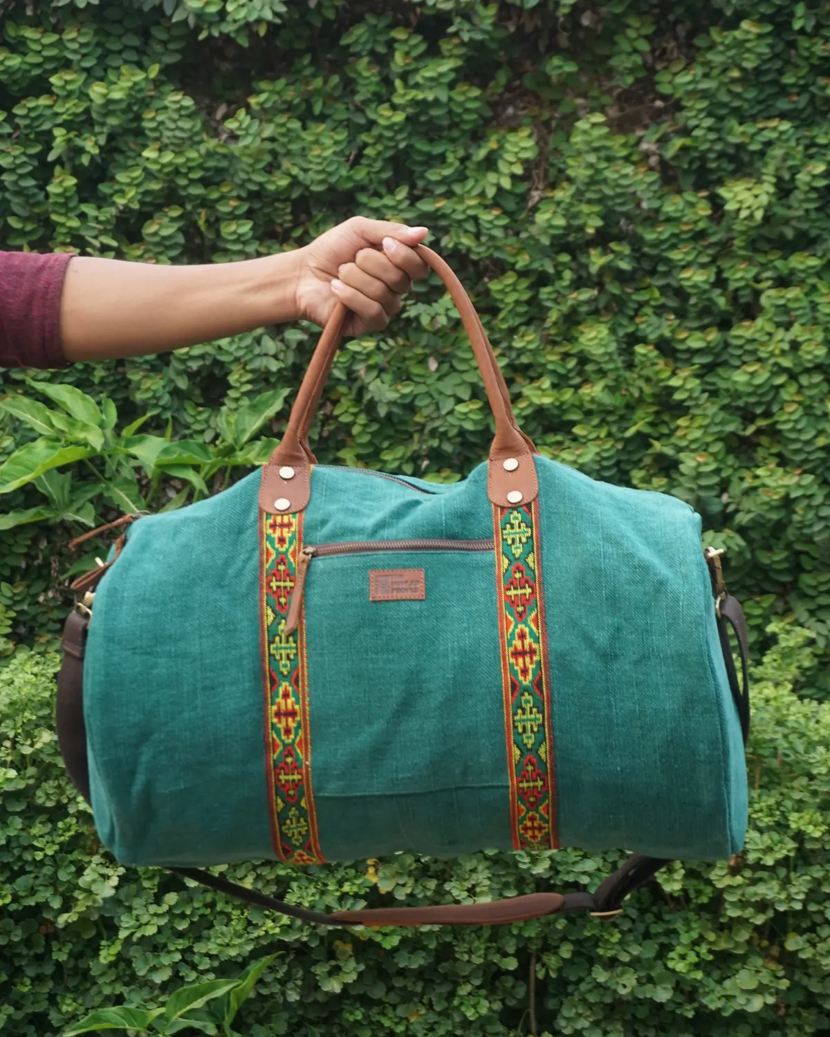 The Burlap People Parvati Duffel reisebag Black stor