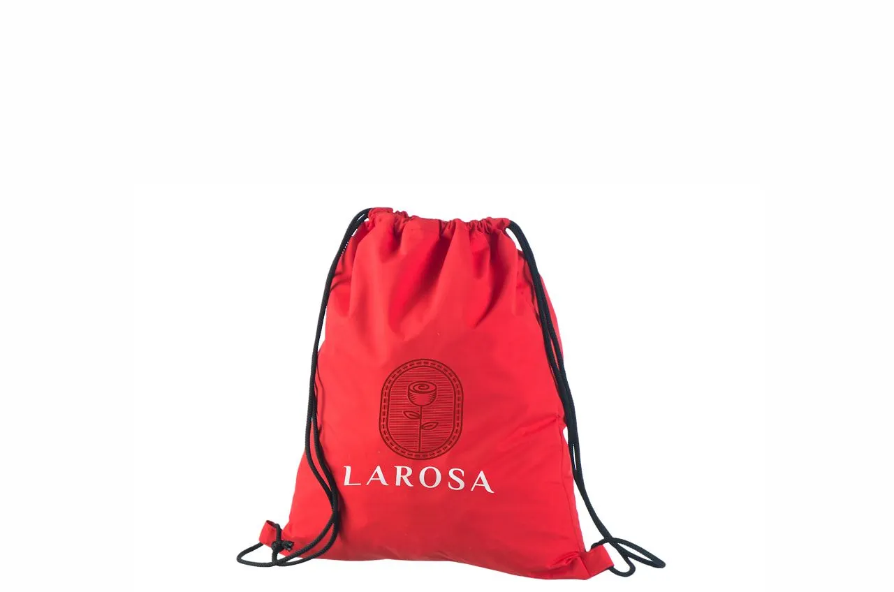 Handlenett Nylred_draw_uk ryggsekk rød 35×45 cm vannavstøtende