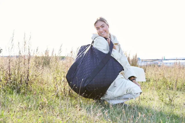 CPH Bags weekendbag stor sort 80 cm lange hanker