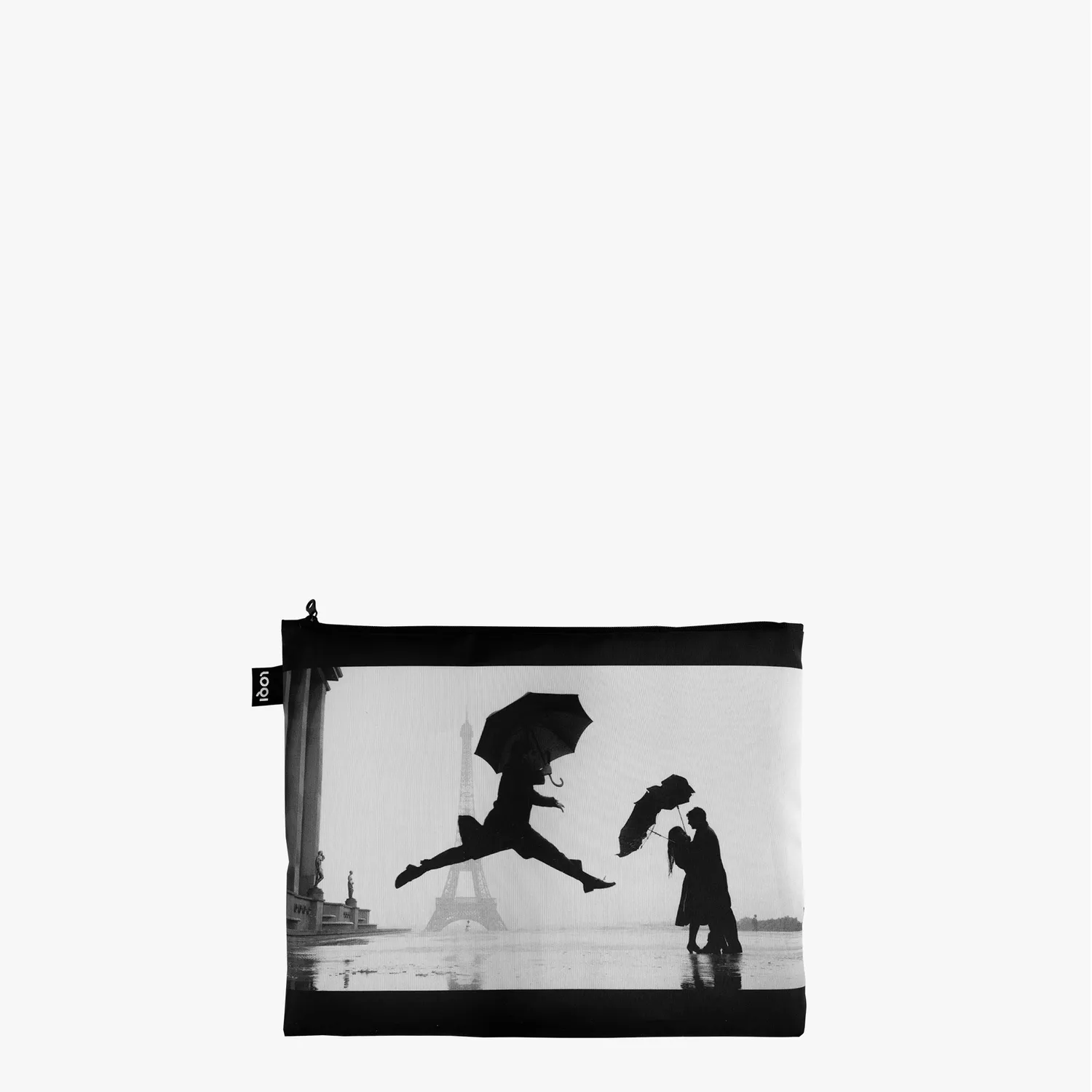 LOQI Elliott Erwitt Eiffel Tower zip-poser 3-pakning resirkulert