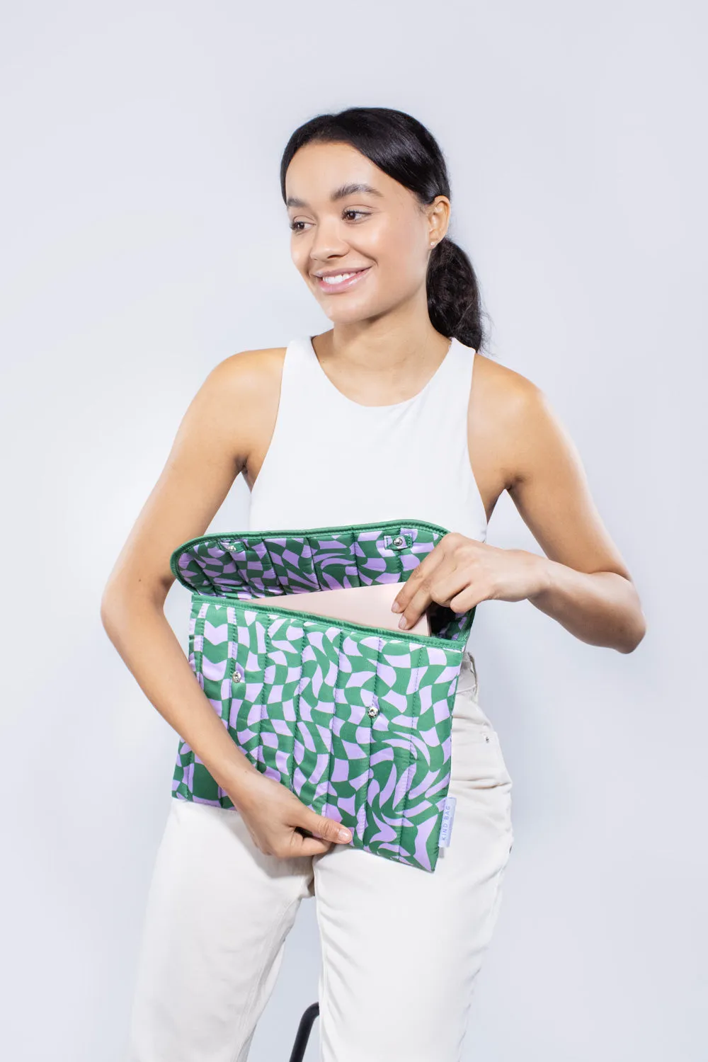 Kind Bag Wavy Check laptopveske 13" vannavvisende
