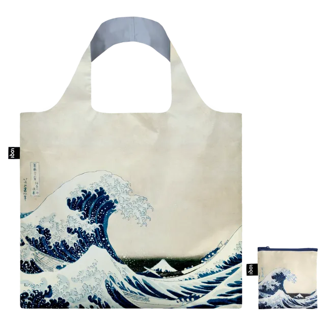 LOQI Hokusai Great Wave handlenett resirkulert