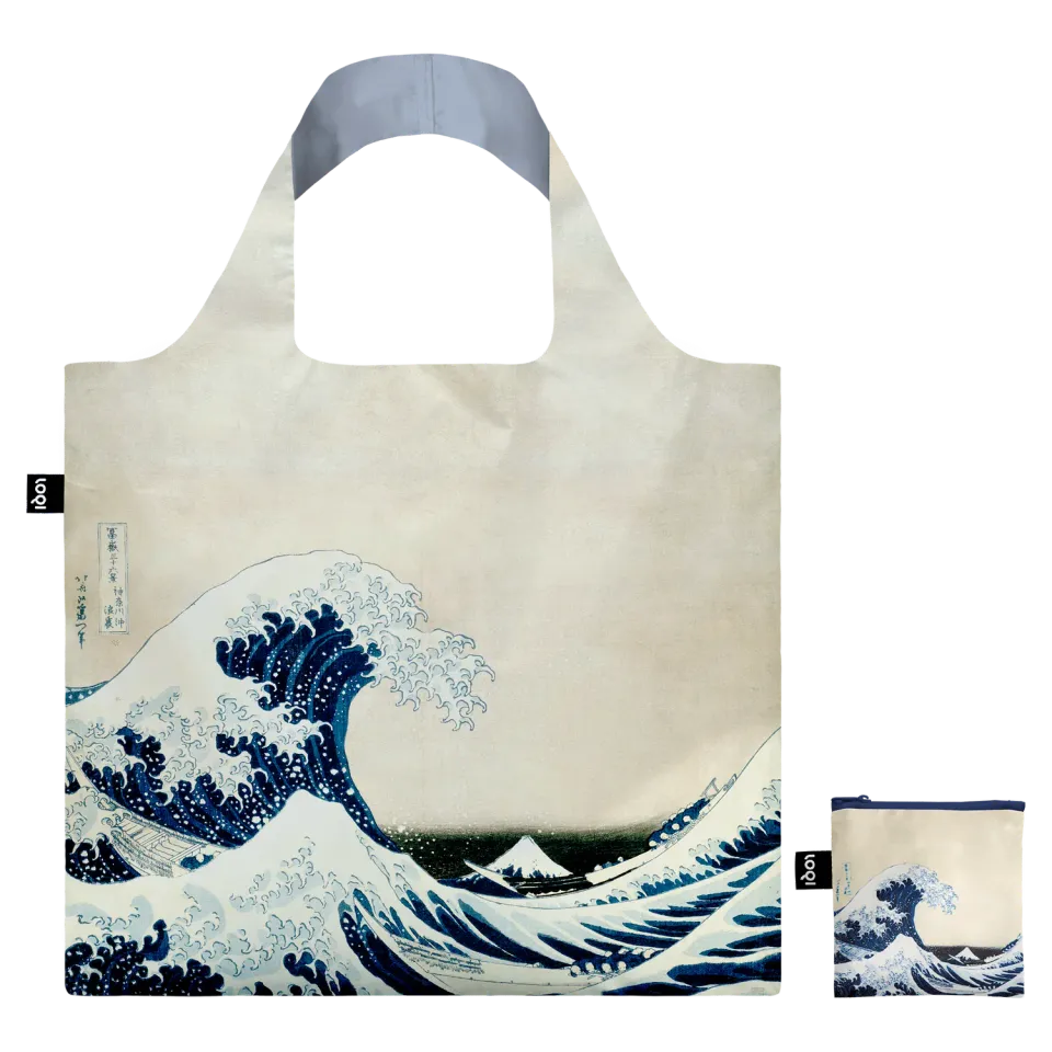 LOQI Hokusai Great Wave handlenett resirkulert