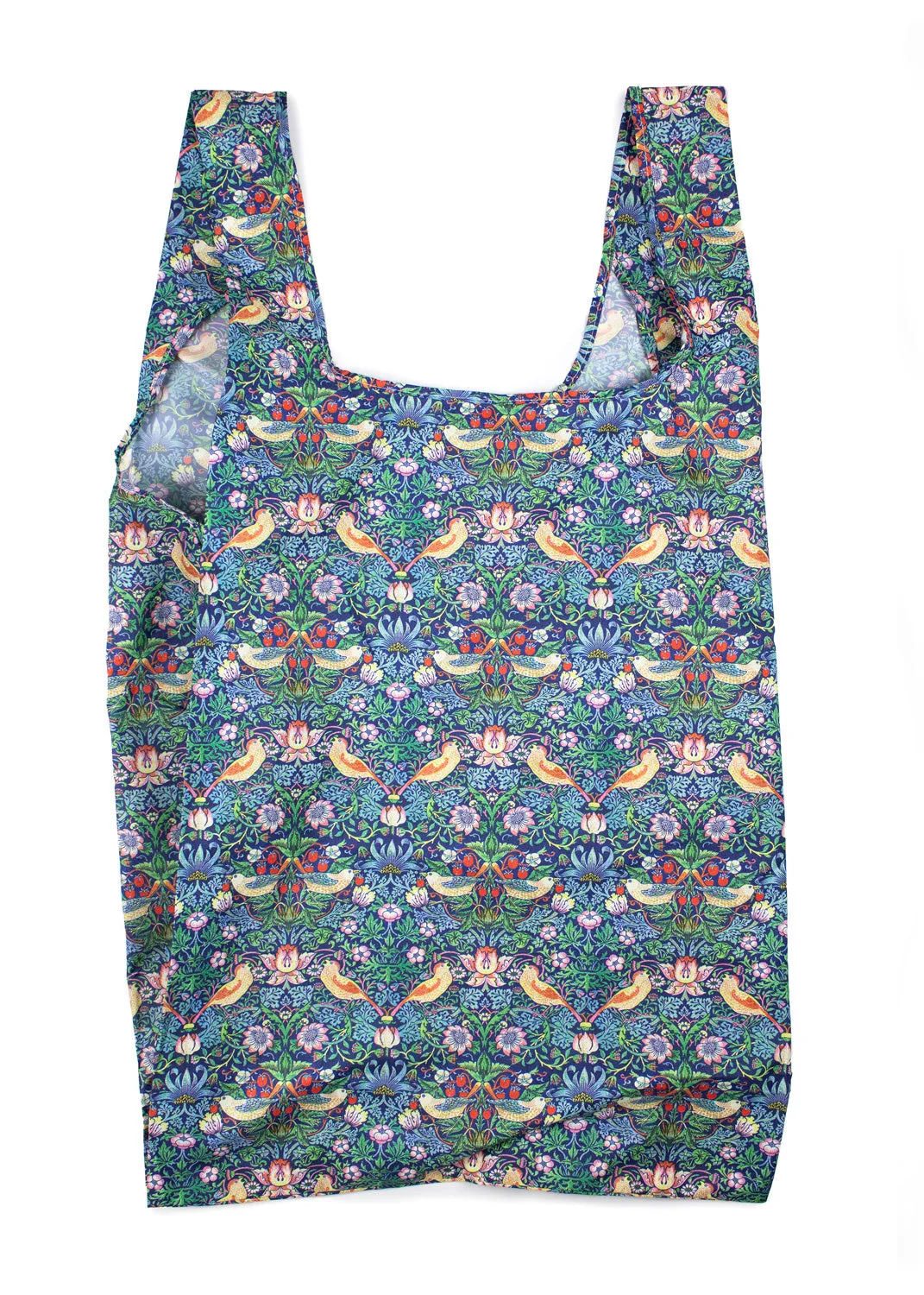 Kind Bag William Morris Strawberry Thief handlenett XL grønn