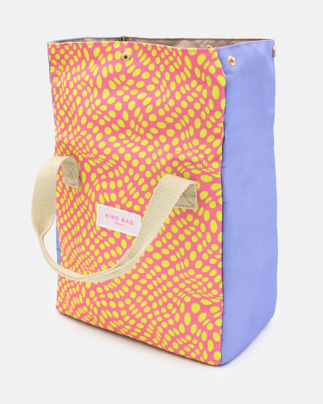Kind Bag Lunch Bag lunsjbag rosa gul prikkete isolerende