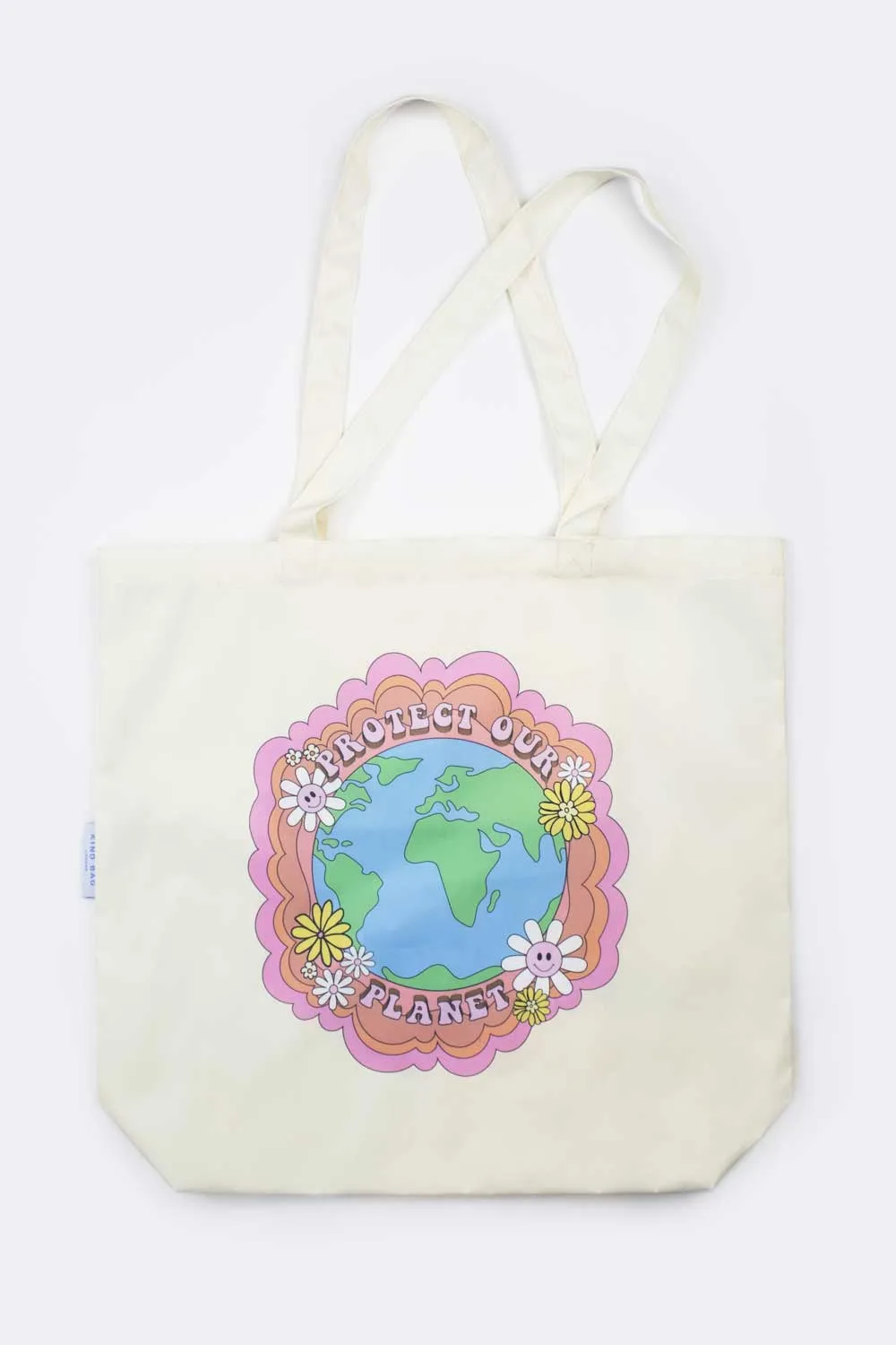 Kind Bag Protect Our Planet toteveske resirkulert