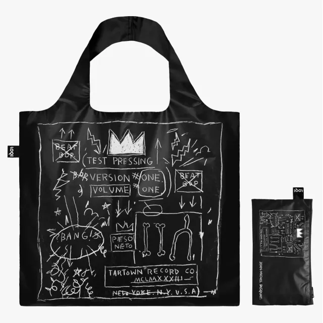 LOQI Basquiat Crown handlenett metallic svart