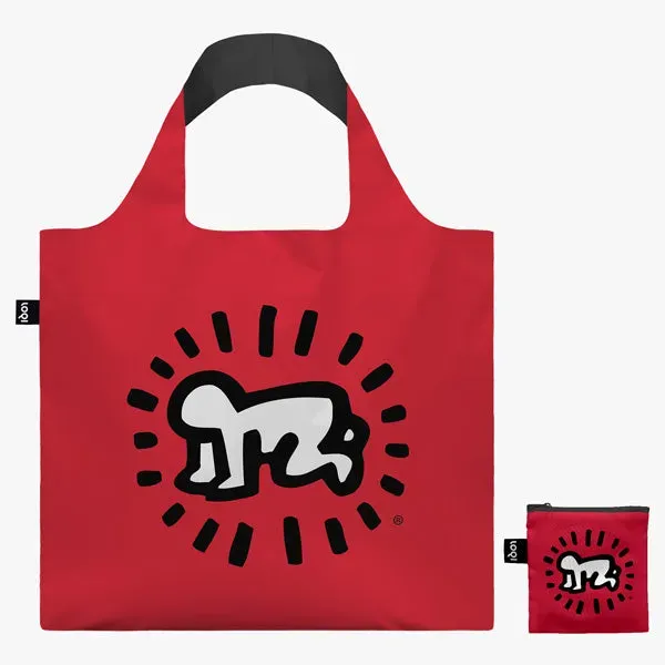 LOQI Keith Haring Radiant Baby handlenett rødt
