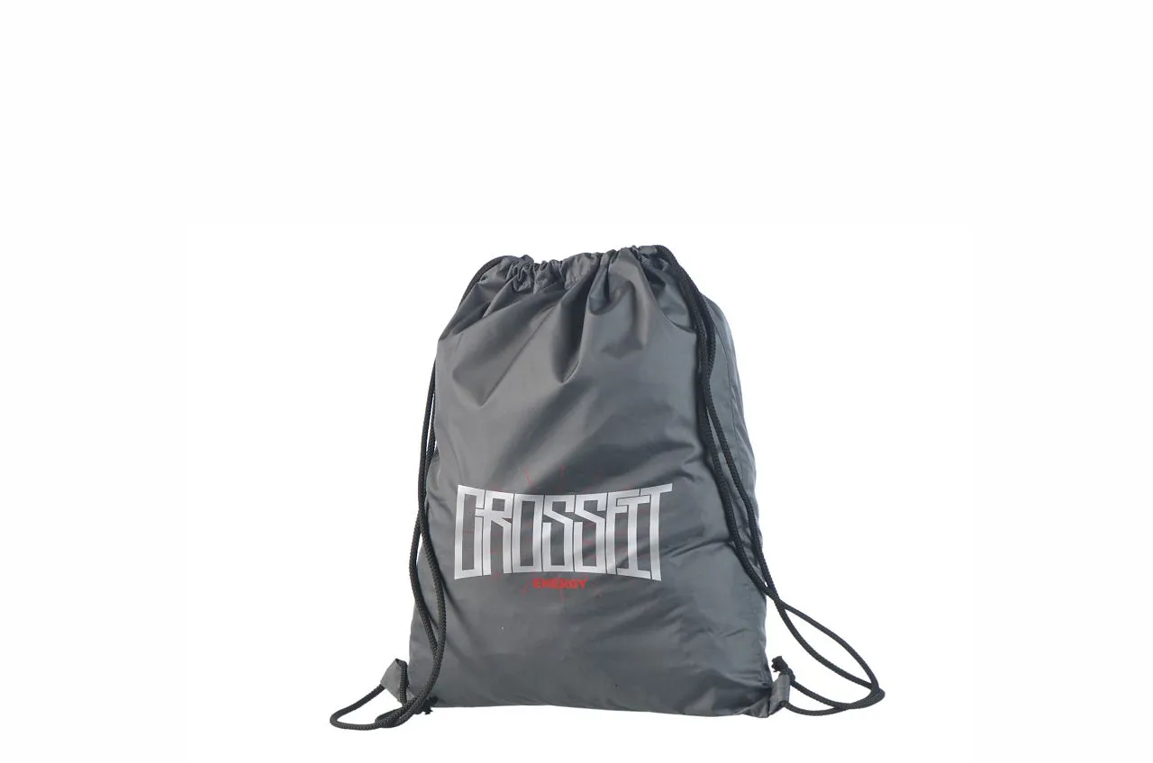 Handlenett NylGrey Draw ryggsekk grå nylon 35x45