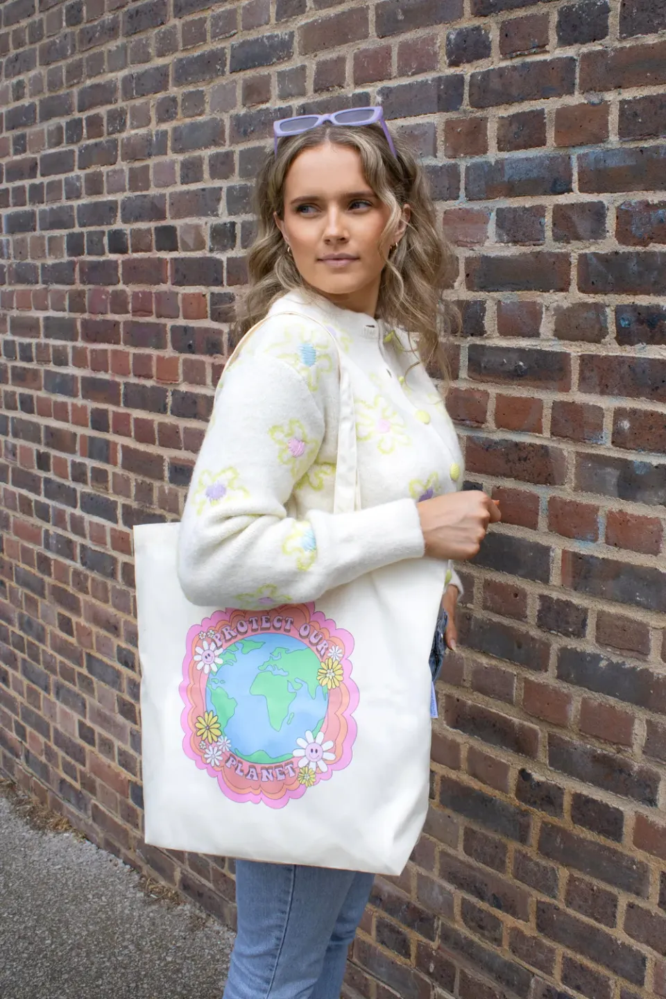 Kind Bag Protect Our Planet tote gjenbrukbar 16" laptop