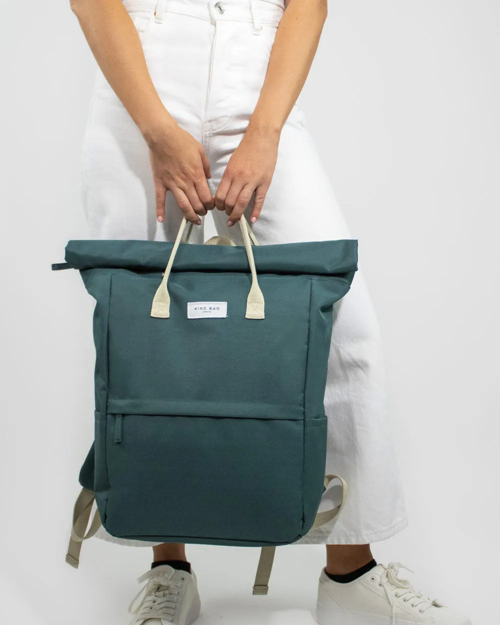 Kind Bag Hackney Large ryggsekk Moss Green 19,7L resirkulert