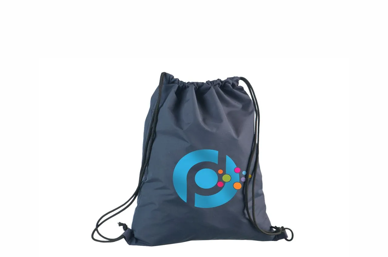 Handlenett Nylnavy_draw_uk ryggsekk blå 35×45 cm vannavstøtende