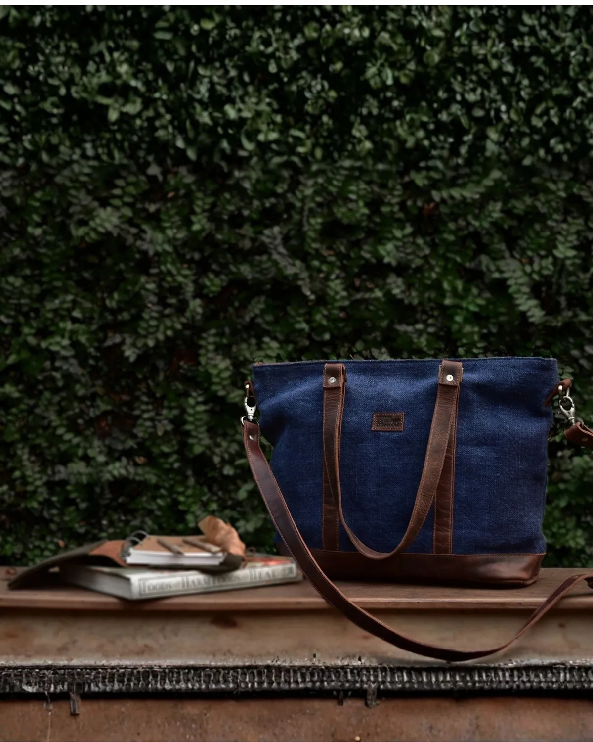 The Burlap People Boss Lady tote grønn 14 laptop strie