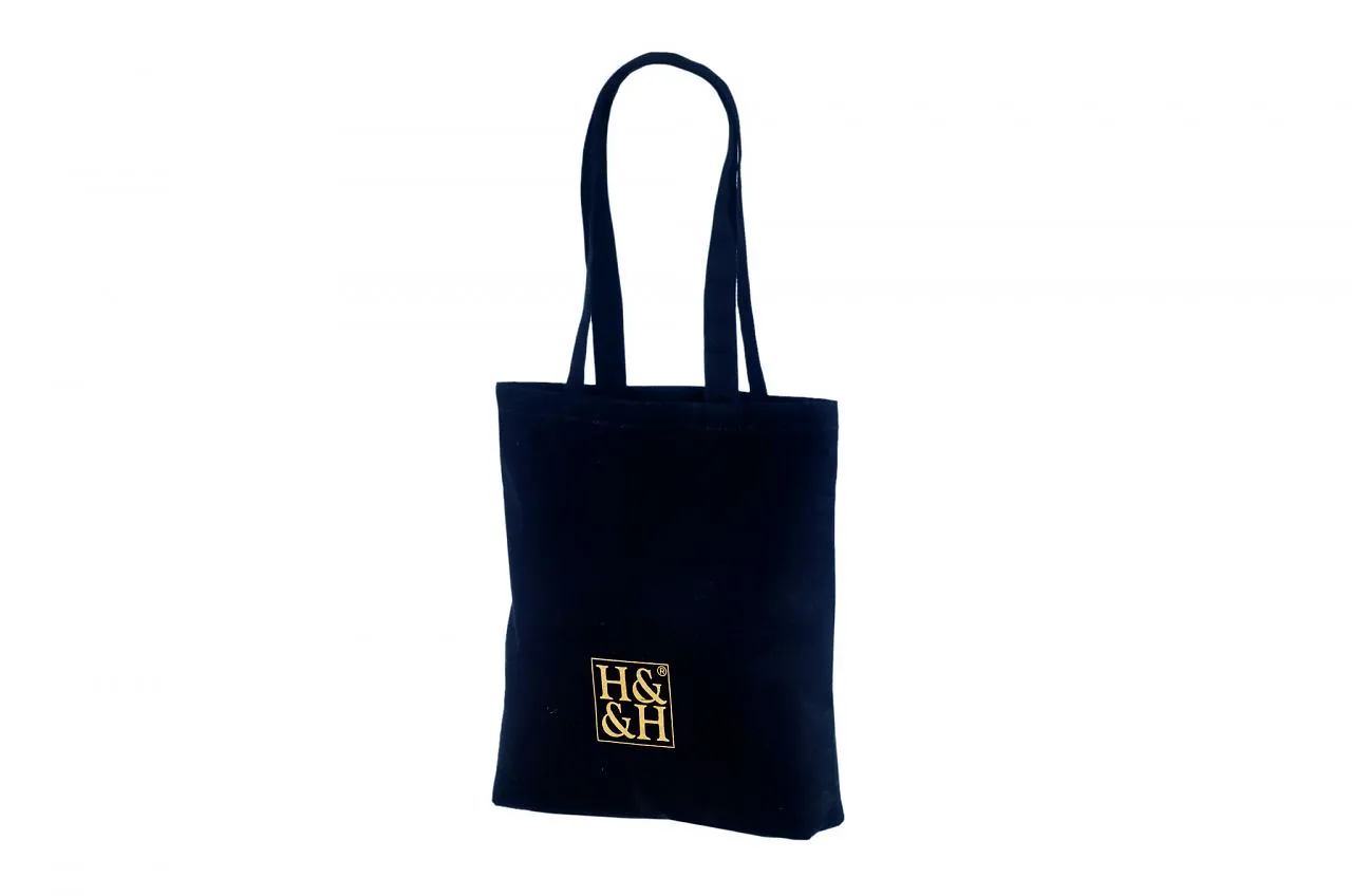 Handlenett Cot35 handlenett svart 35×35+7 cm bomull