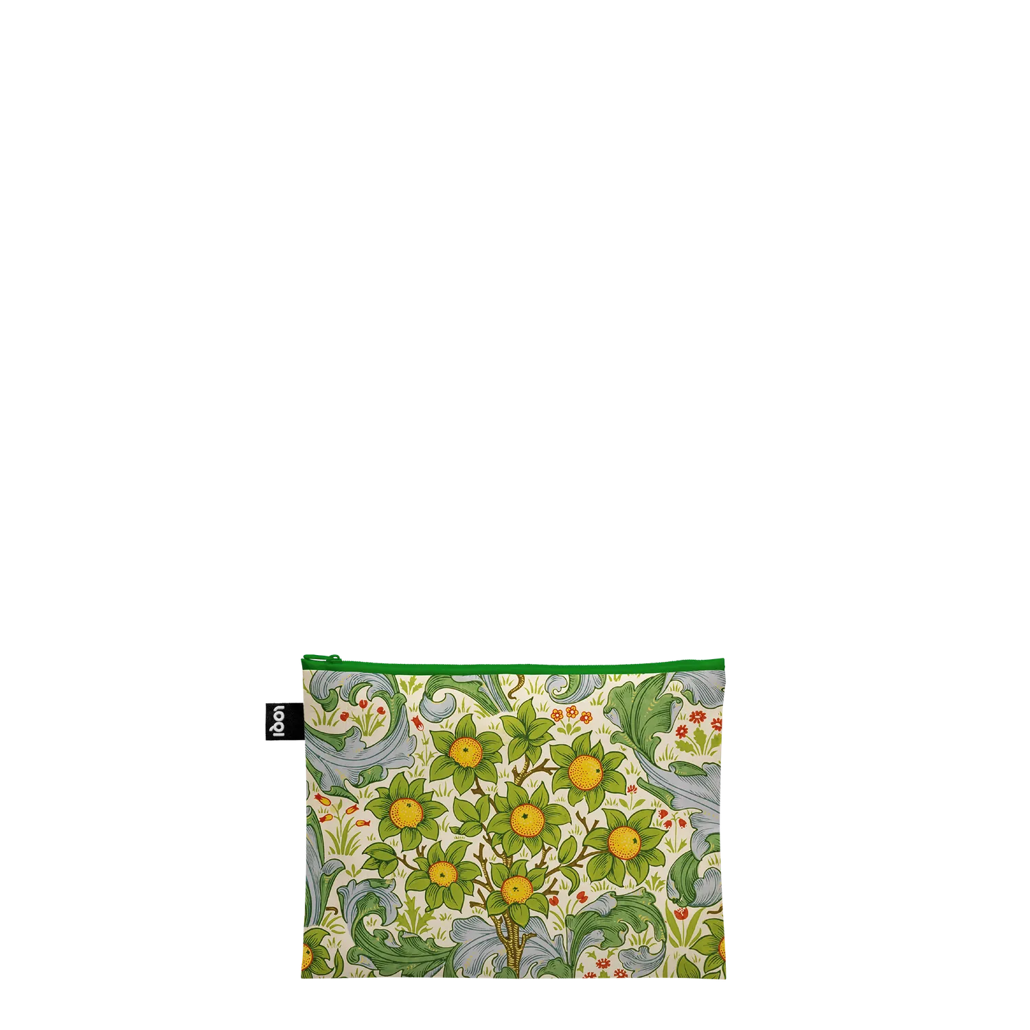 LOQI William Morris Wandle Orchard Strawberry Thief zip-poser