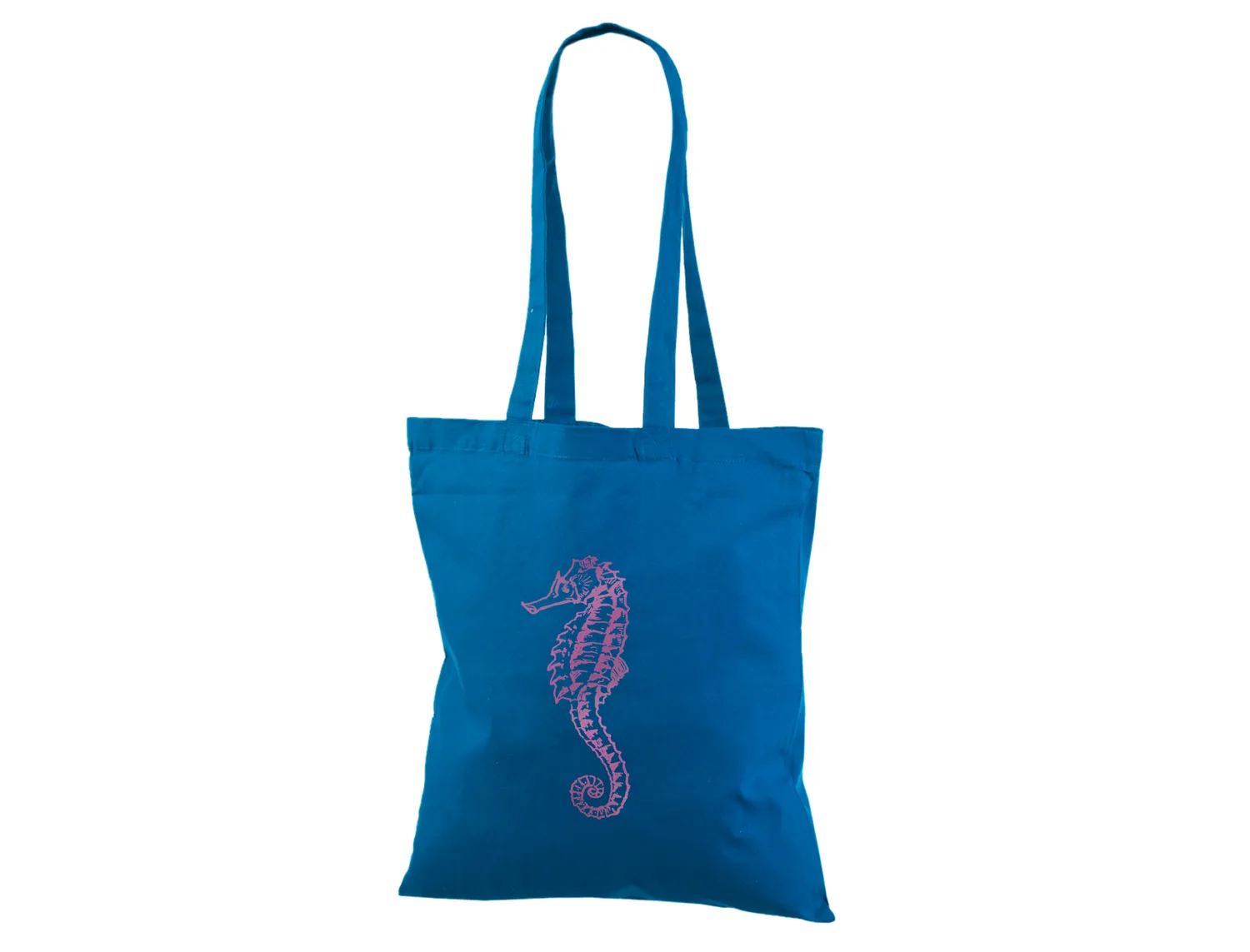 Handlenett CotBlue3842 handlenett blå 38x42 cm bomull