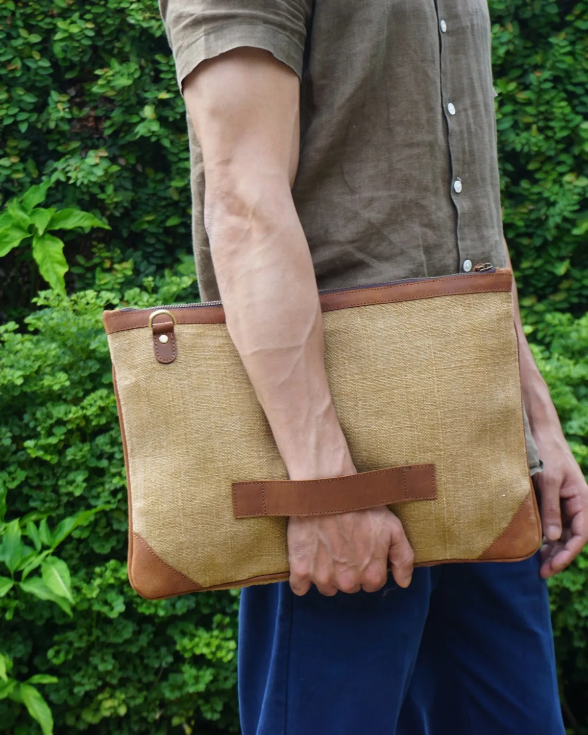 The Burlap People Laptop Sleeve pc-veske skinnfor
