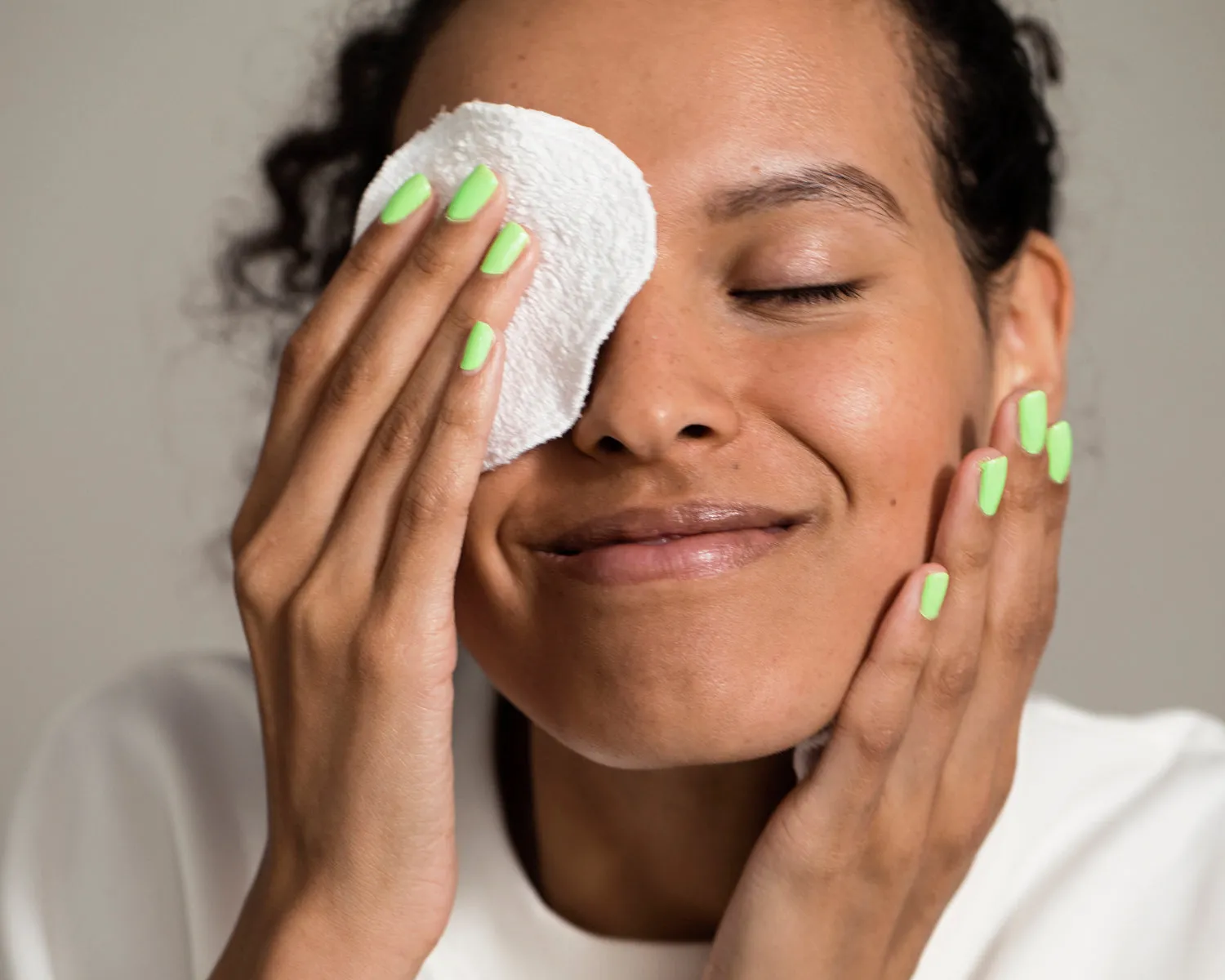Reused Remade sminkepads gjenbrukbare bomullspads 7-pk hvit frotté