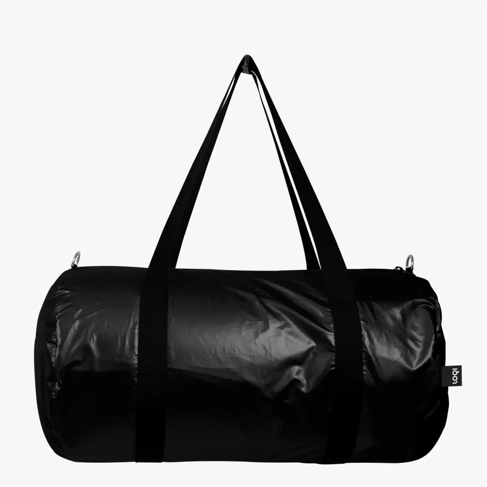 LOQI Metallic Black Weekender weekendbag svart