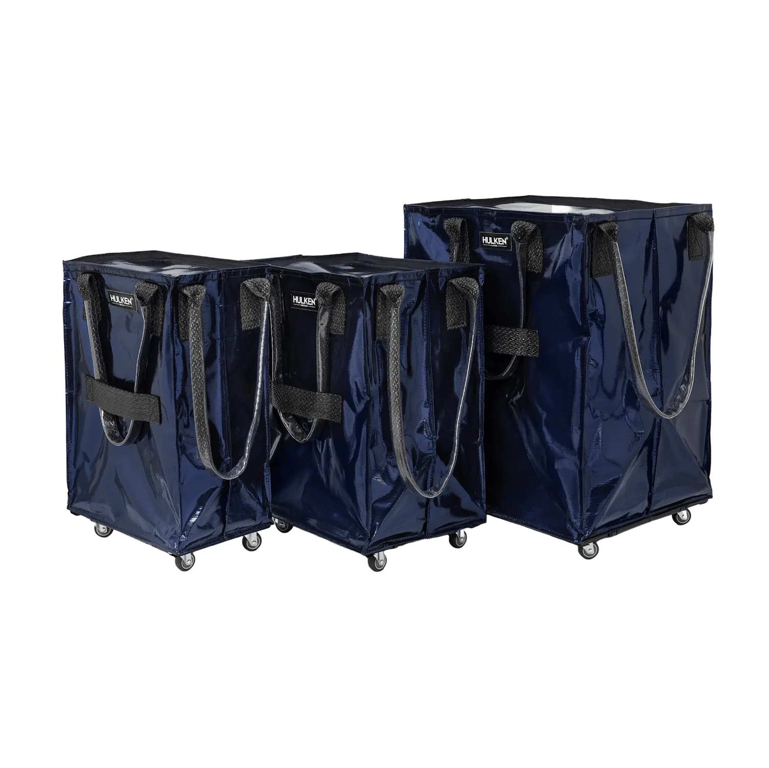 Hulken Midnight Blue toteveske mørkeblå på hjul