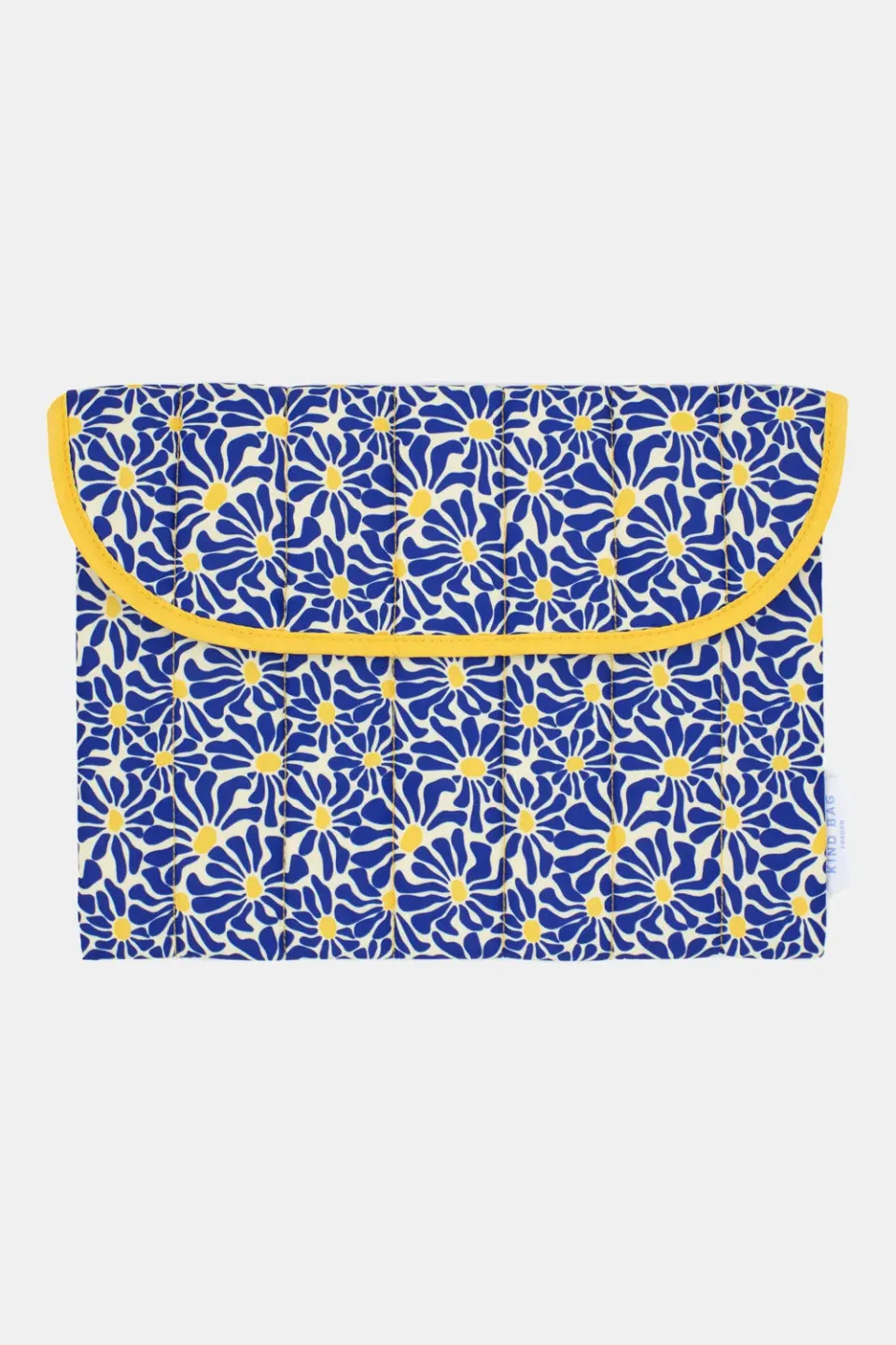 Kind Bag Abstract Flowers Blue laptop sleeve 13" vanntett gjenbrukbar