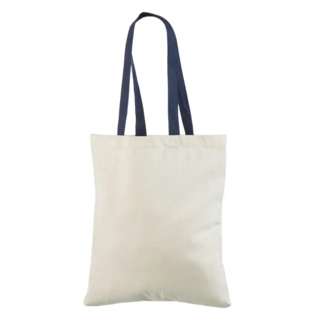 Handlenett Blue Hand handlenett naturhvitt blå hanker 38x40