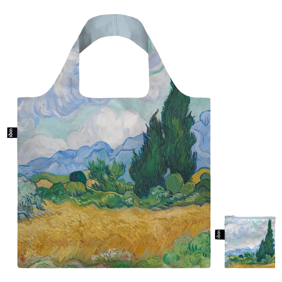 LOQI Vincent van Gogh Wheatfield with Cypresses handlenett resirkulert