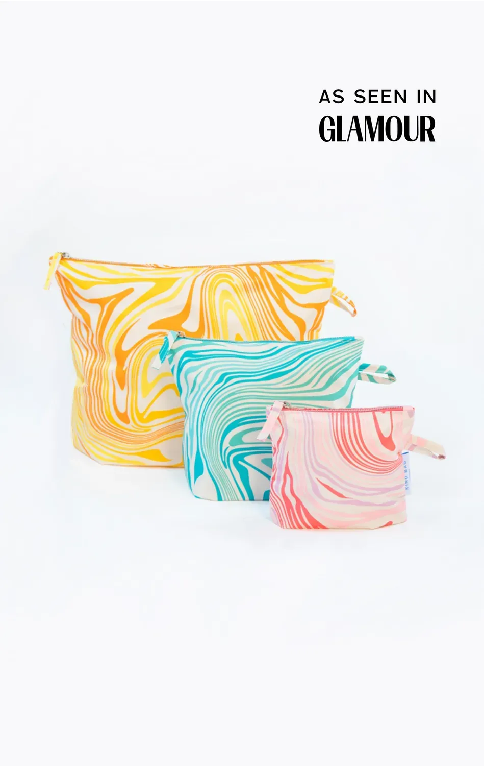 Kind Bag Marble pouches sett 3 stk gjenbrukbare