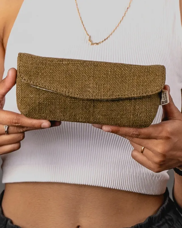 The Burlap People Sunglass Pouch solbrilleetui brun jute