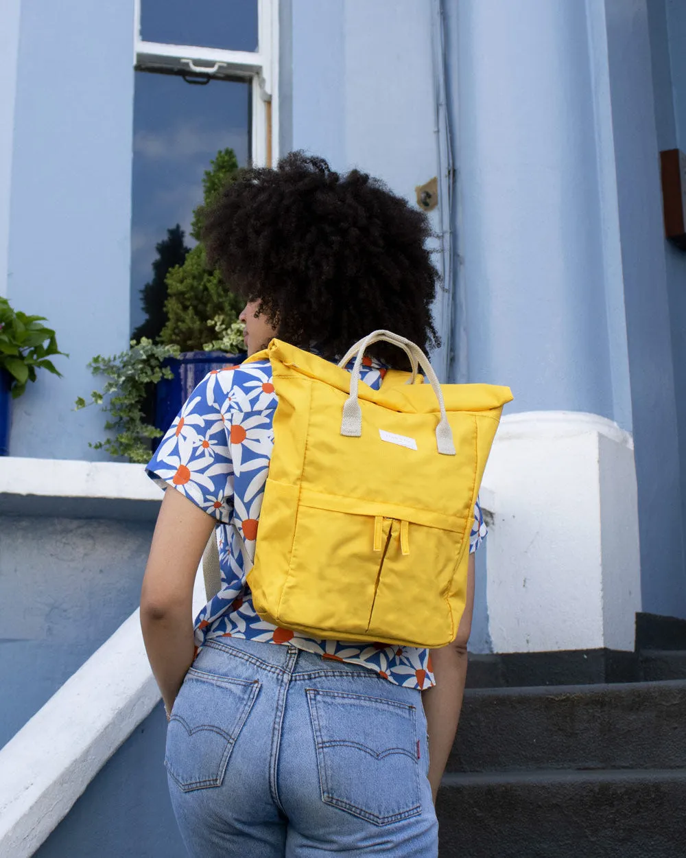 Kind Bag Hackney Medium ryggsekk tuscan gul resirkulert
