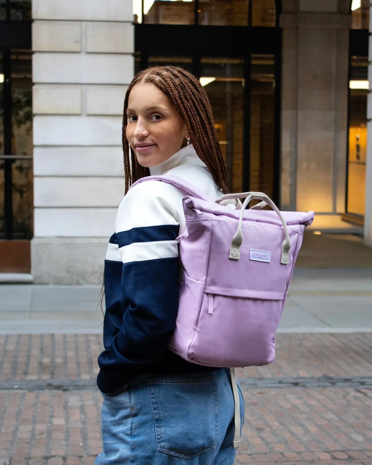Kind Bag Hackney Medium ryggsekk dusk pink vannavstøtende