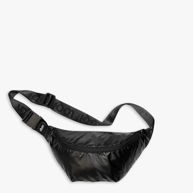 LOQI Metallic Black bumbag belteveske svart