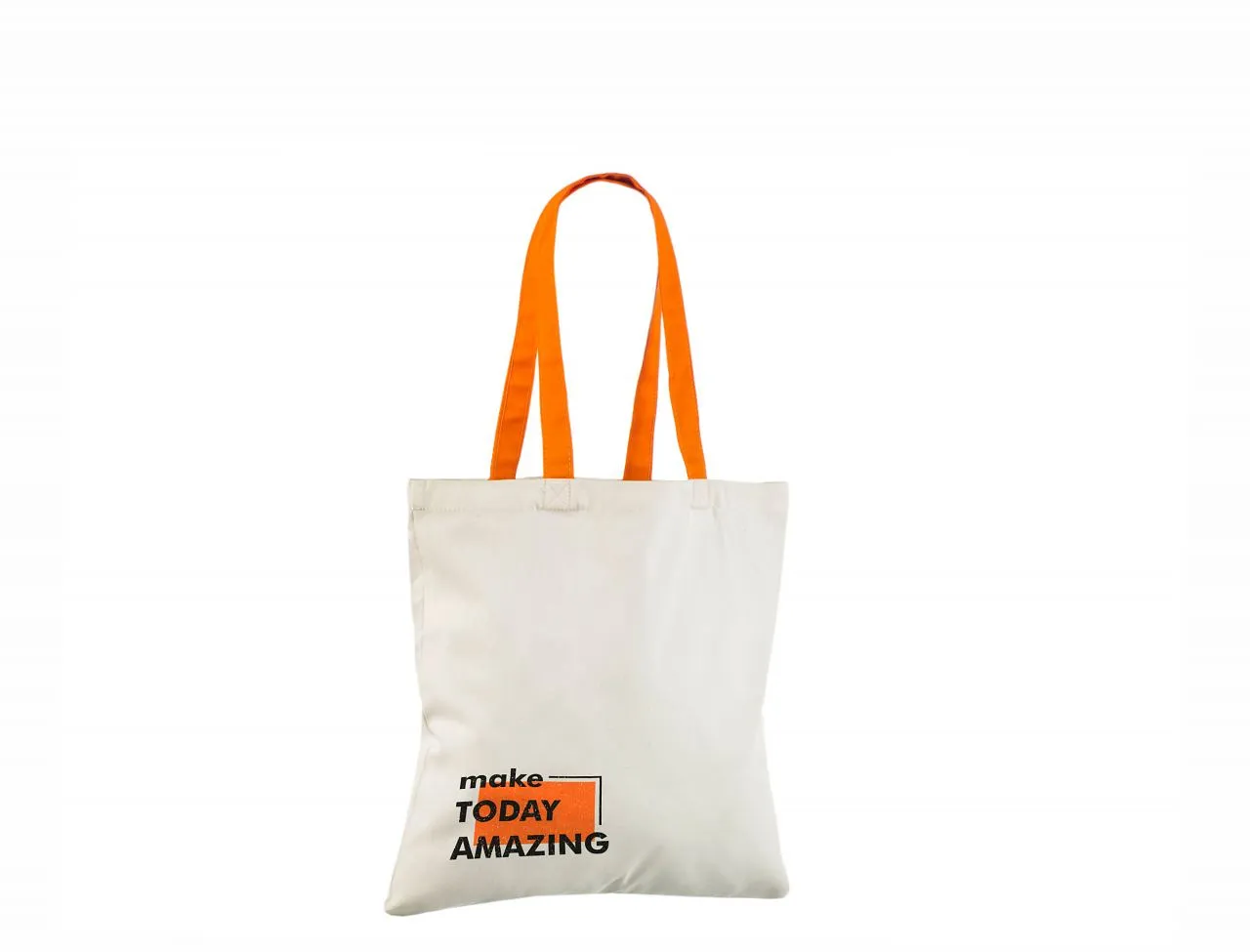 Handlenett Orange Hand handlenett naturhvit oransje 240 g