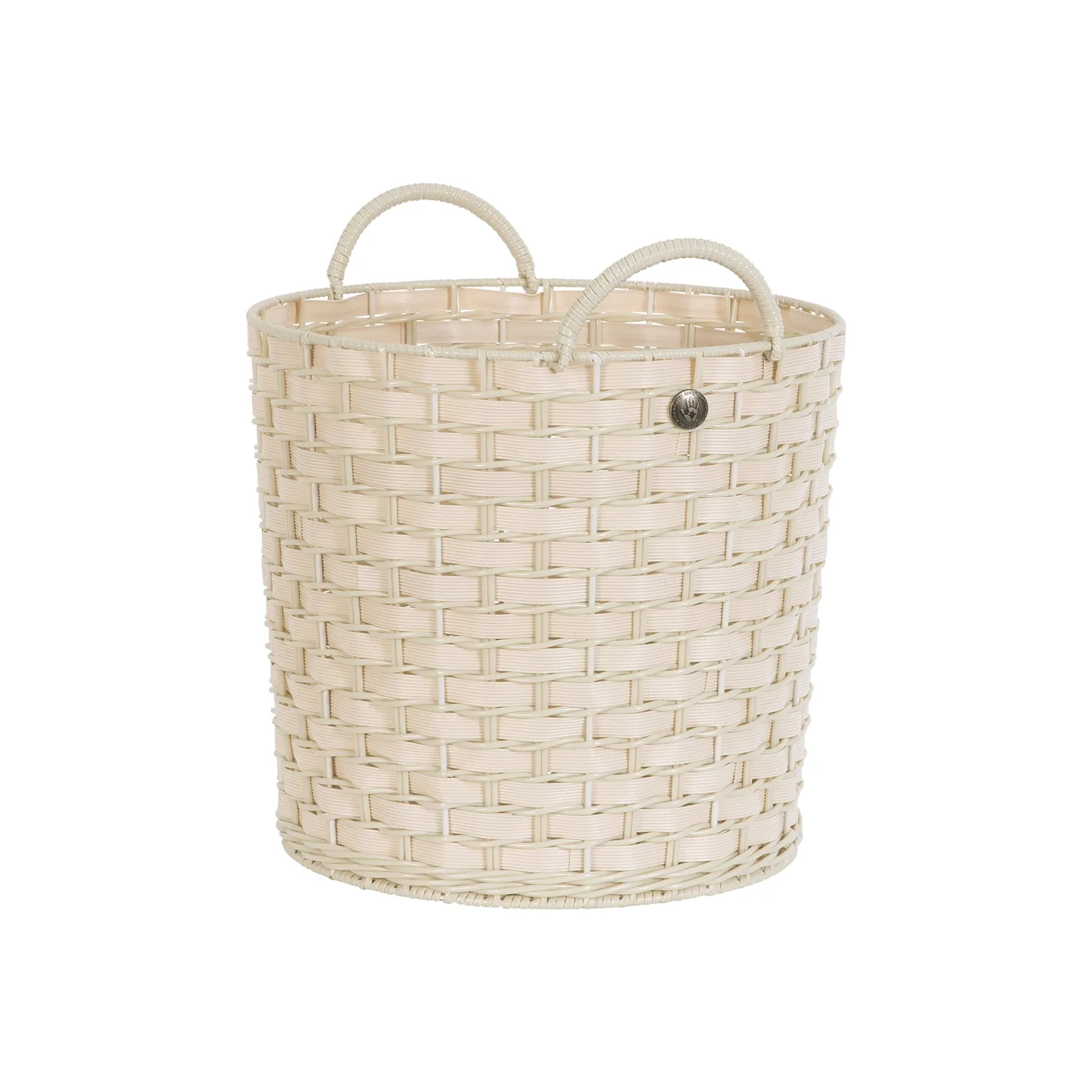 Handed By Willow Medium kurv champagne rund