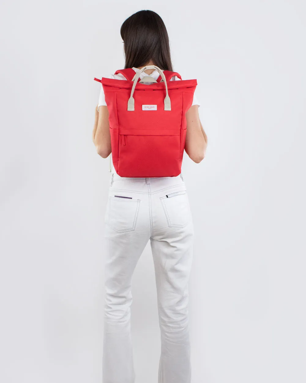 Kind Bag Hackney Backpack Medium ryggsekk poppy red vanntett